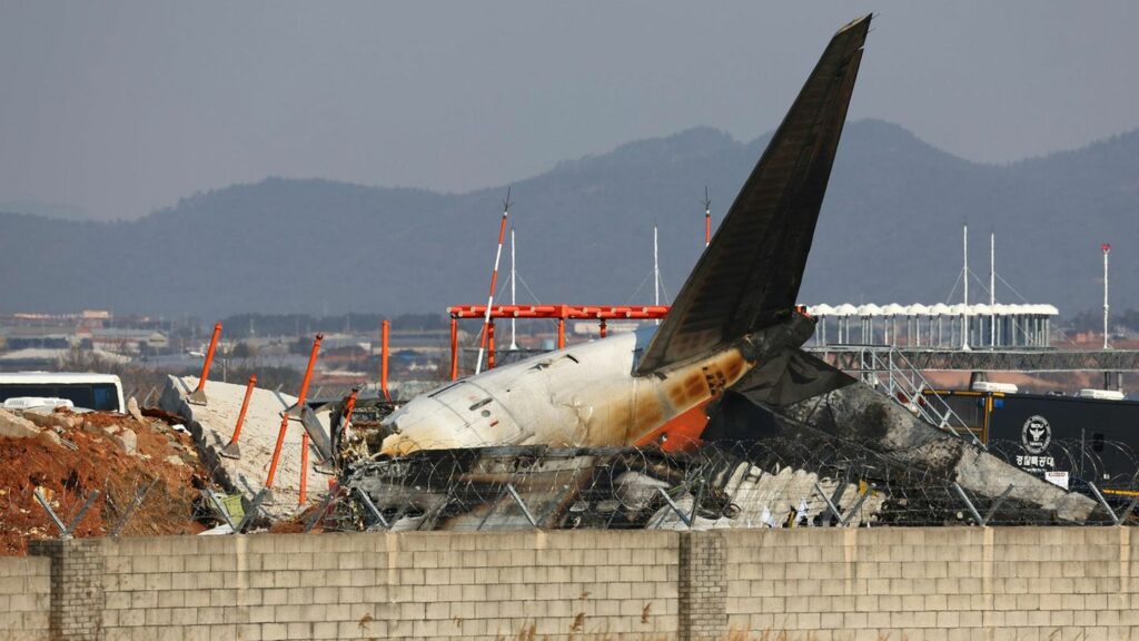 Zwei Überlebende: Aufnahmen zeigen Flugzeugunglück in Südkorea