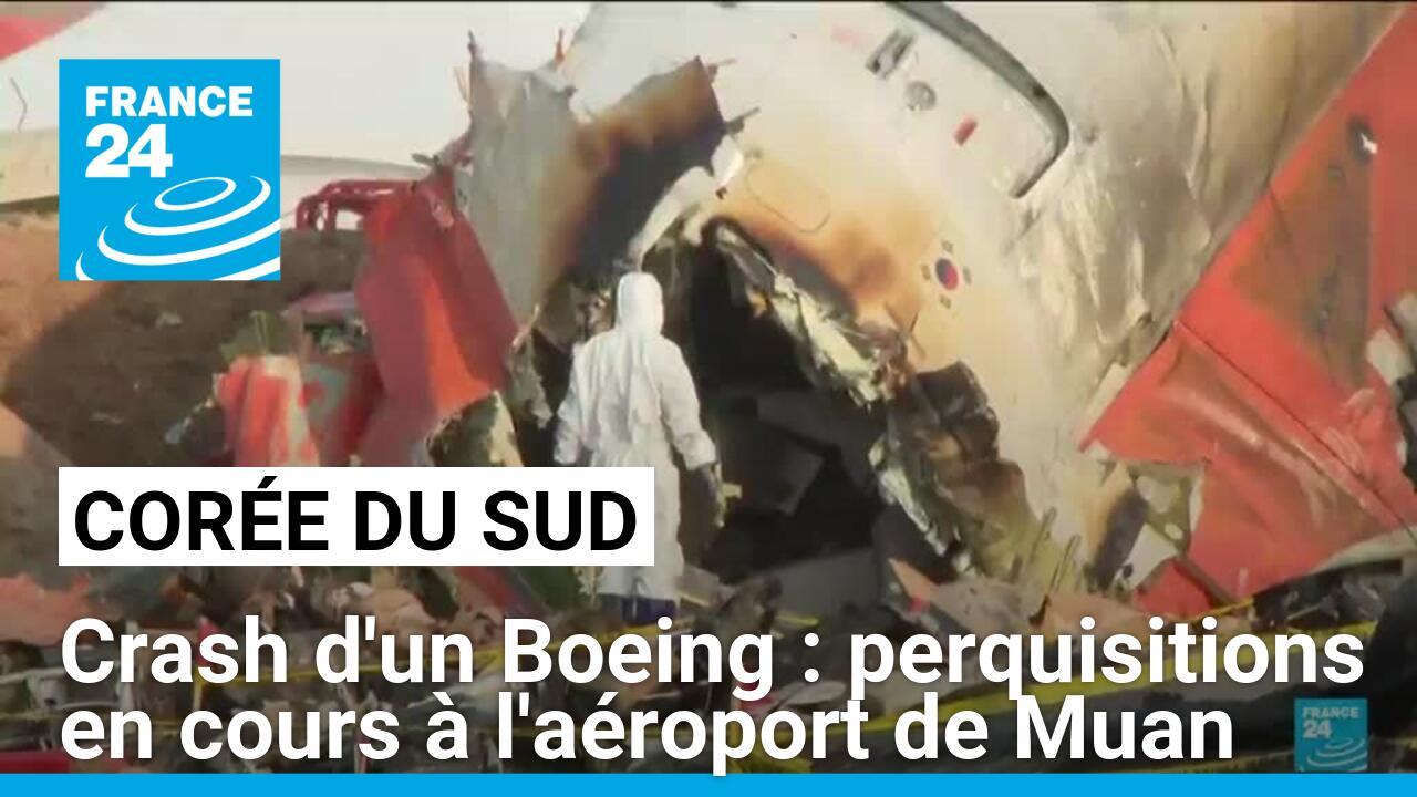 Corée du Sud : perquisitions en cours à l'aéroport de Muan après le crash d'un Boeing