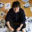 Le dessinateur Cabu, le 15 mars 2006 au siège de Charlie Hebdo à Paris