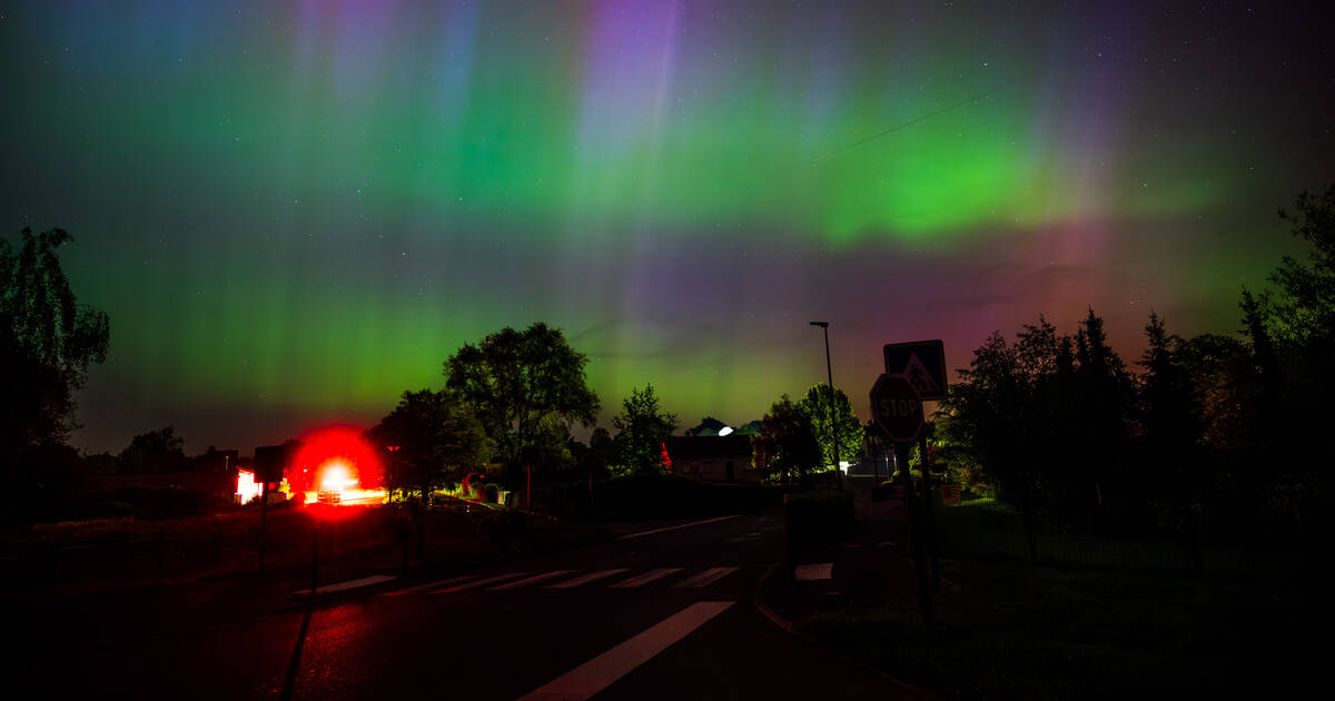 En France, de rares aurores boréales observées pendant la nuit