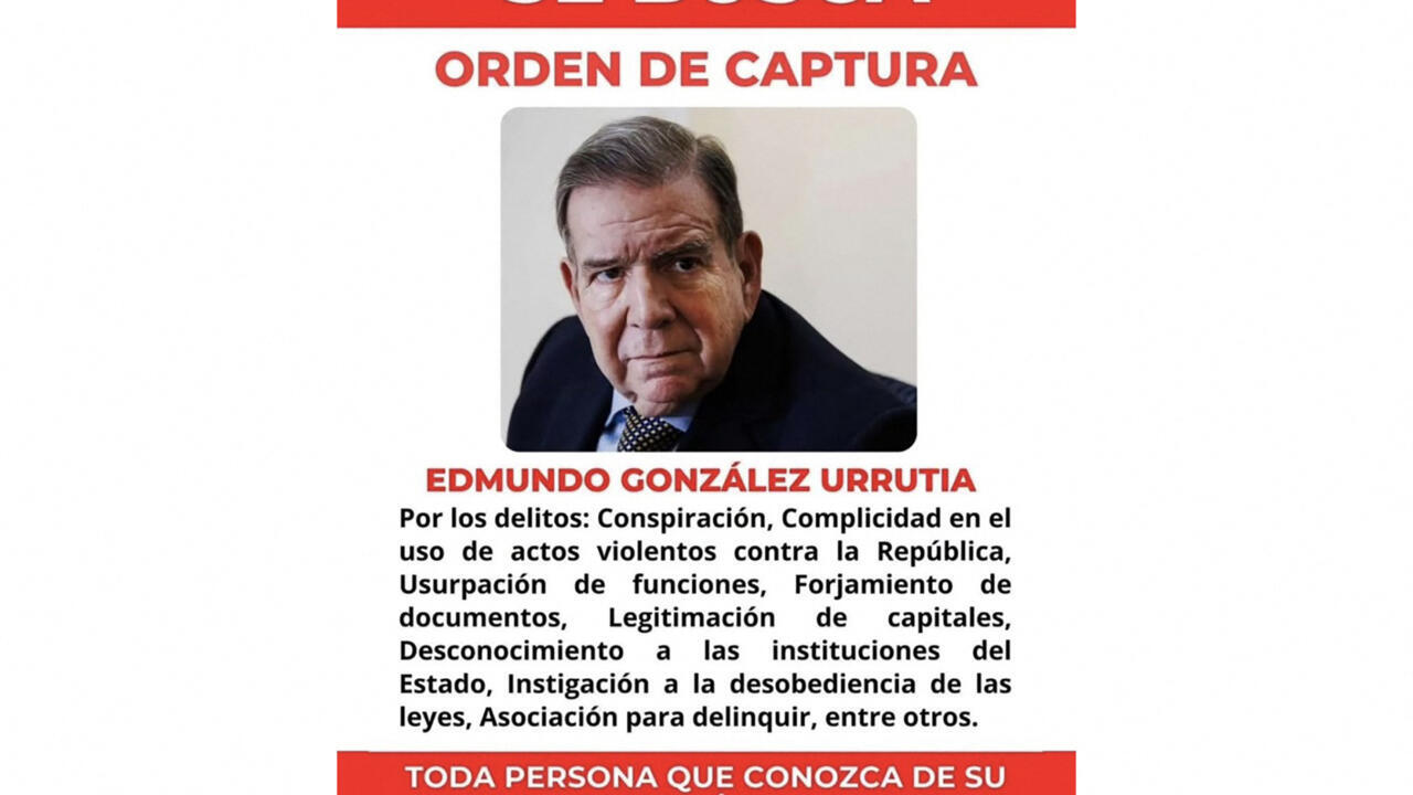 Le Venezuela offre 100 000 dollars pour capturer Edmundo Gonzalez Urrutia, attendu en Argentine