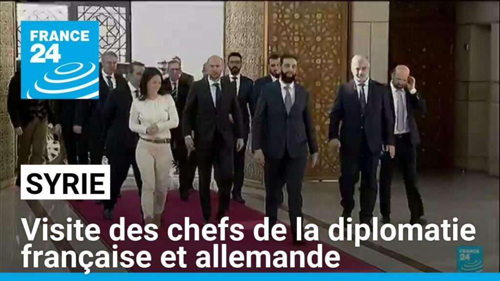 Syrie : visite des chefs de la diplomatie française et allemande