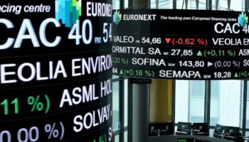 La salle de contrôle d'Euronext, société qui gère la Bourse de Paris