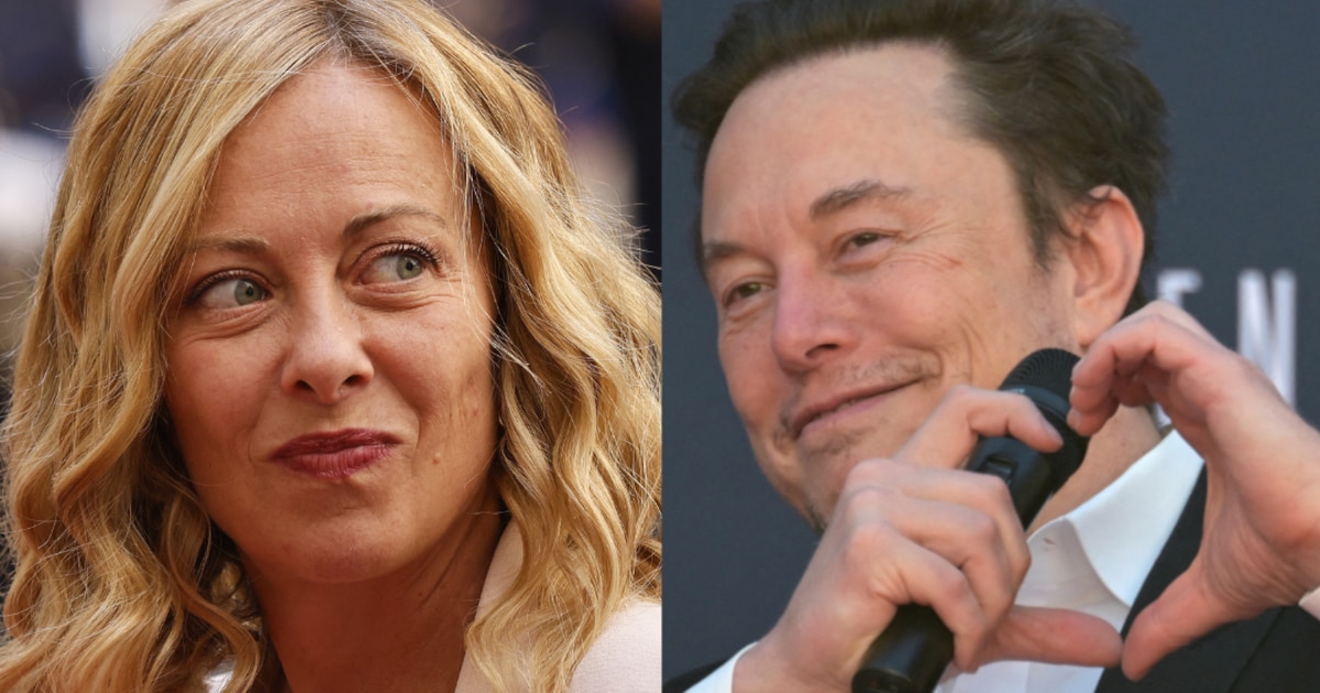 Giorgia Meloni et Elon Musk (montage)