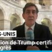 États-Unis : l'élection de Donald Trump certifiée par le Congrès