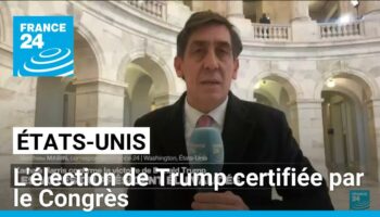 États-Unis : l'élection de Donald Trump certifiée par le Congrès