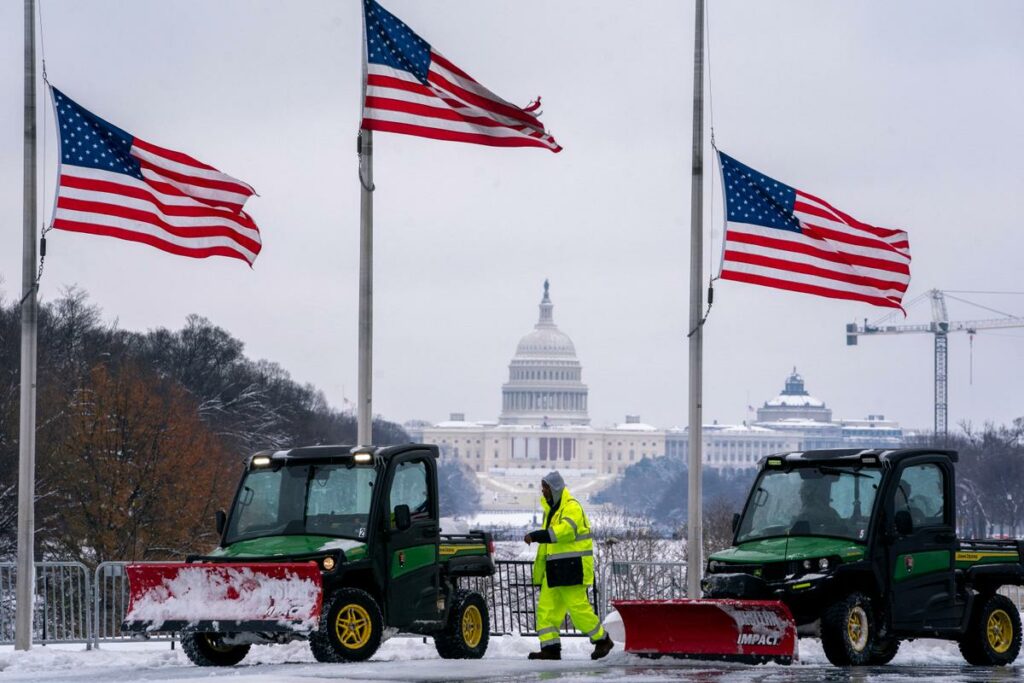 Aux Etats-Unis, cinq morts et des températures glaciales après une tempête hivernale dans le centre et l’est du pays