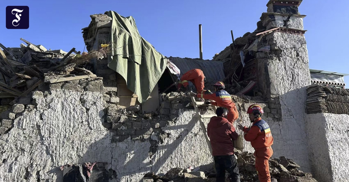 Stärke 7,1: Dutzende Tote bei schwerem Erdbeben in Tibet