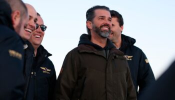 Donald Trump Jr arrives in Greenland as his father says Denmark ‘give it up’