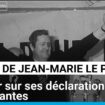 Décès de Jean-Marie Le Pen : retour sur ses déclarations choquantes