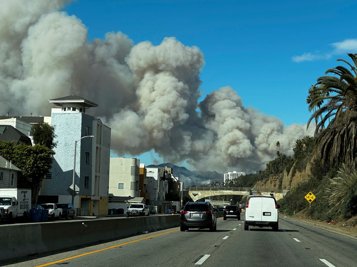 Pacific Palisades fire latest: Evacuations ordered as brush fire erupts due to ‘life-threatening’ winds in Los Angeles