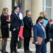 Les ministres sortants du gouvernement Barnier à l'issue du Conseil des ministres à l'Elysée, le 11 décembre 2024 à Paris