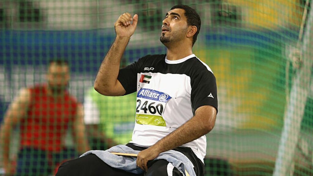 Abdullah Hayayei competes in the IPC Athletics World Championships at in 2015