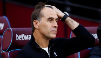 West Ham head coach Julen Lopetegui in October 2024. Pic: Reuters