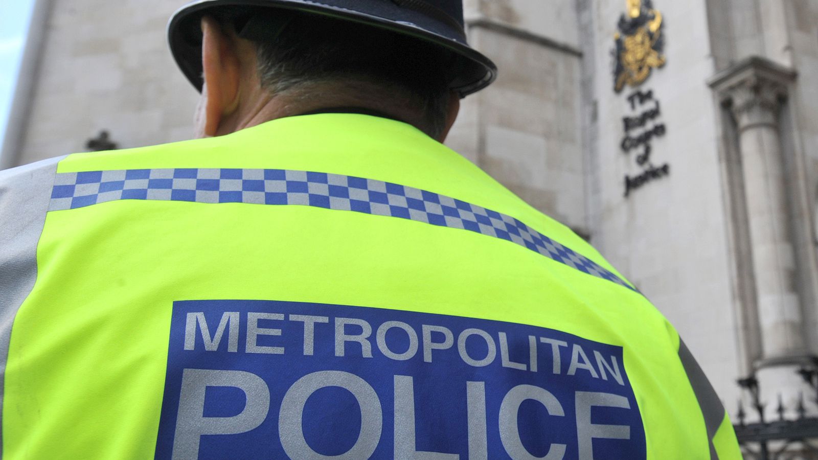 EMBARGOED TO 0001 THURSDAY FEBRUARY 15 File photo dated 02/03/17 of a Metropolitan Police Service (MPS) officer outside the Royal Courts of Justice in central London. Victims are being failed by the criminal justice system because of widespread problems with hiring and keeping experienced staff and officers, a group of watchdogs has warned. Inspectors who scrutinise the work of prosecutors, police forces, prisons and probation services have called for answers on why people are leaving their rol