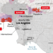 Incendies à Los Angeles : une carte pour saisir l’ampleur de “la tempête de feu”