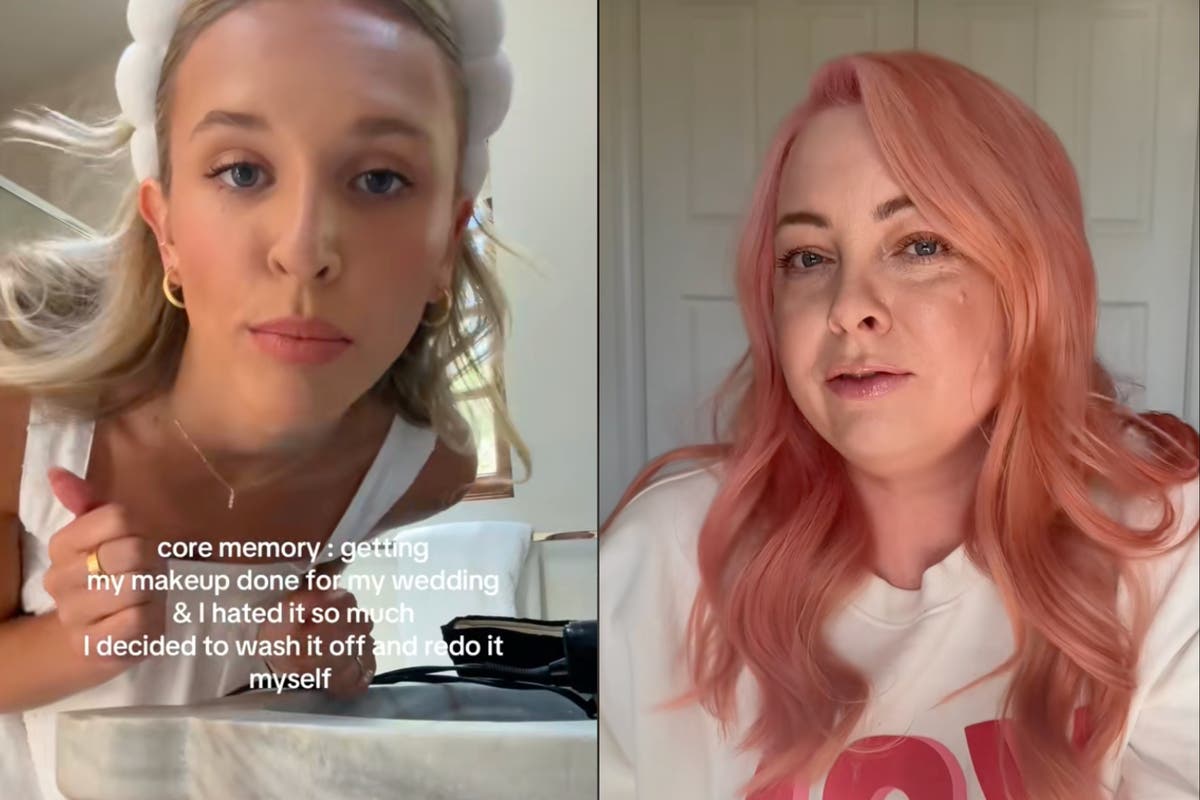 Makeup artist reacts to viral TikTok of bride removing her glam 20 minutes before wedding