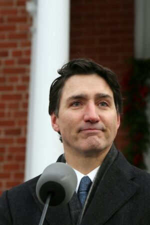 Le Premier ministre du Canada, Justin Trudeau, annonce sa démission, le 6 janvier 2025 à Ottawa.