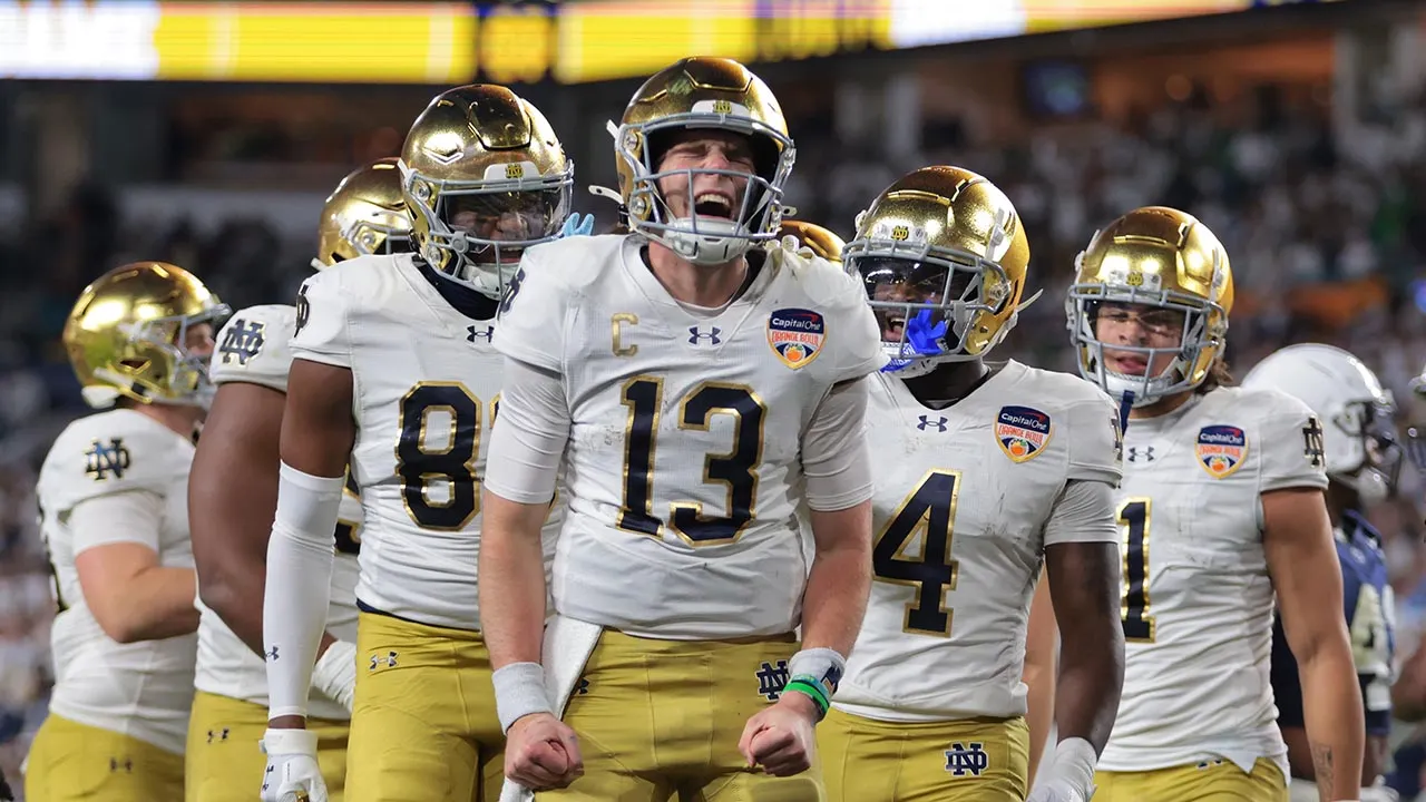 Riley Leonard returns from injury to lead Notre Dame to national championship game in CFP win vs Penn State