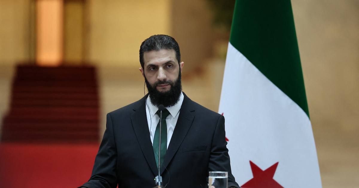 Ahmad al-Chareh, le nouveau dirigeant de la Syrie, à Damas le 22 décembre 2024.