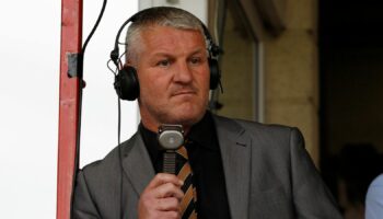 Dean Windass as a commentator in 2015. Pic: Reuters