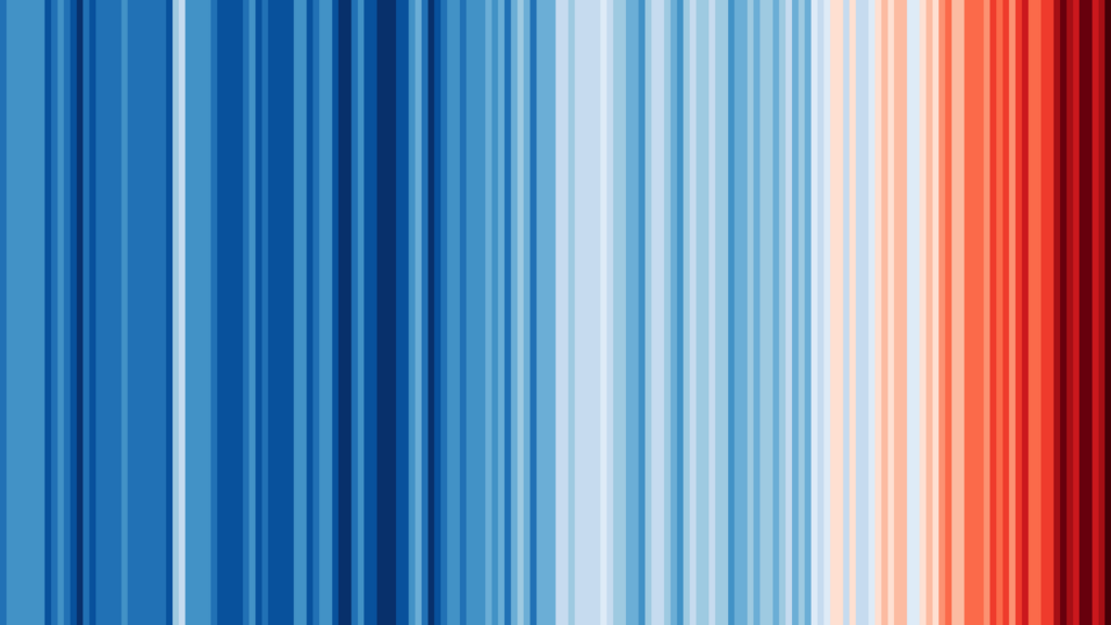 Changement climatique : l’année 2024 ajoute une nouvelle ligne alarmante aux « warming stripes »