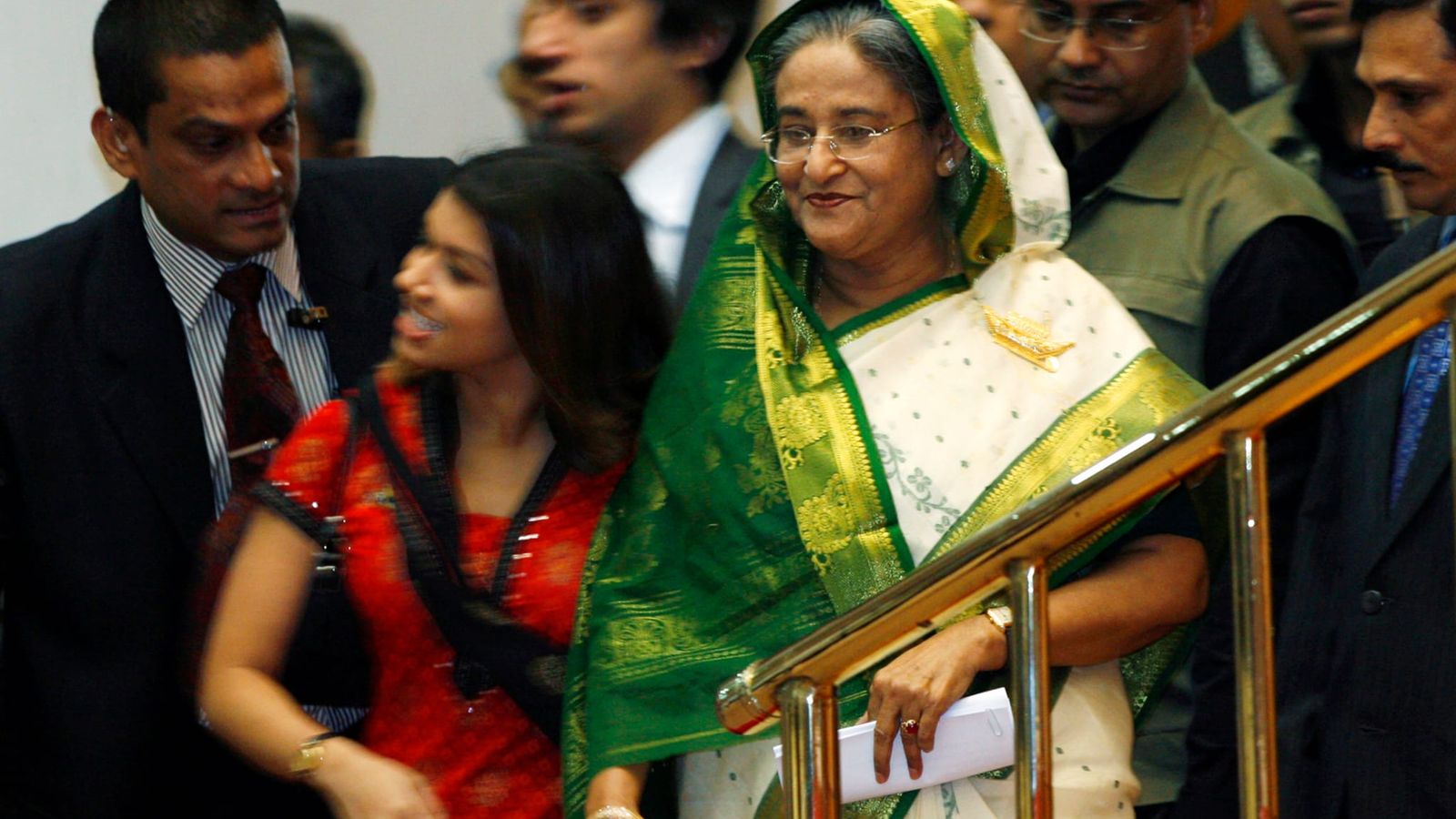 Tulip Siddiq with Sheikh Hasina in 2009. Pic: Reuters