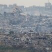 Destroyed buildings in north Gaza. Pic: Reuters