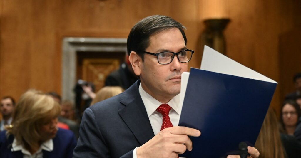 Marc Rubio devant le Sénat américain le 15 janvier