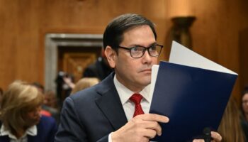 Marc Rubio devant le Sénat américain le 15 janvier