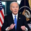 Joe Biden gives his farewell address from the Oval Office of the White House. Pic: AP