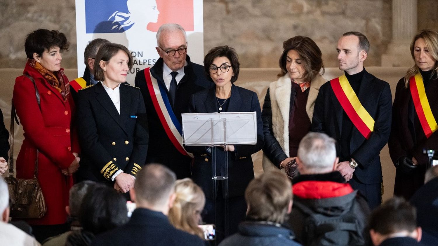 À Marseille, la ministre de la Culture Rachida Dati, annonce le classement de plusieurs édifices religieux au Patrimoine national