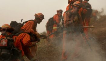 À Los Angeles, des centaines de détenus en première ligne pour combattre le feu