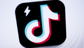 Le logo du réseau social chinois TikTok.