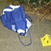 The Boots bag in which Baby Elsa was found abandoned by a dog walker in Newham on 18 January 2024. Pic: Met Police/PA