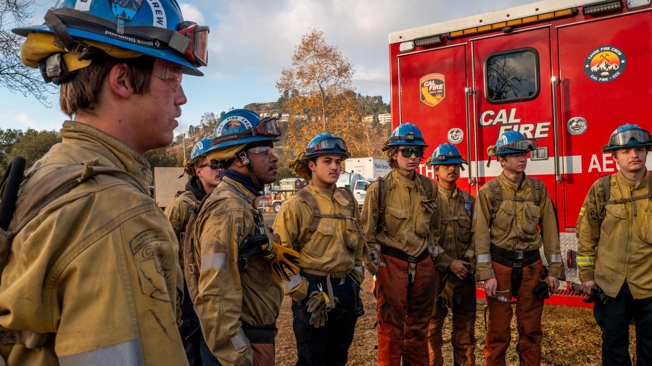 Brände in Kalifornien: Erneute Starkwinde könnten Brände bei Los Angeles anfachen