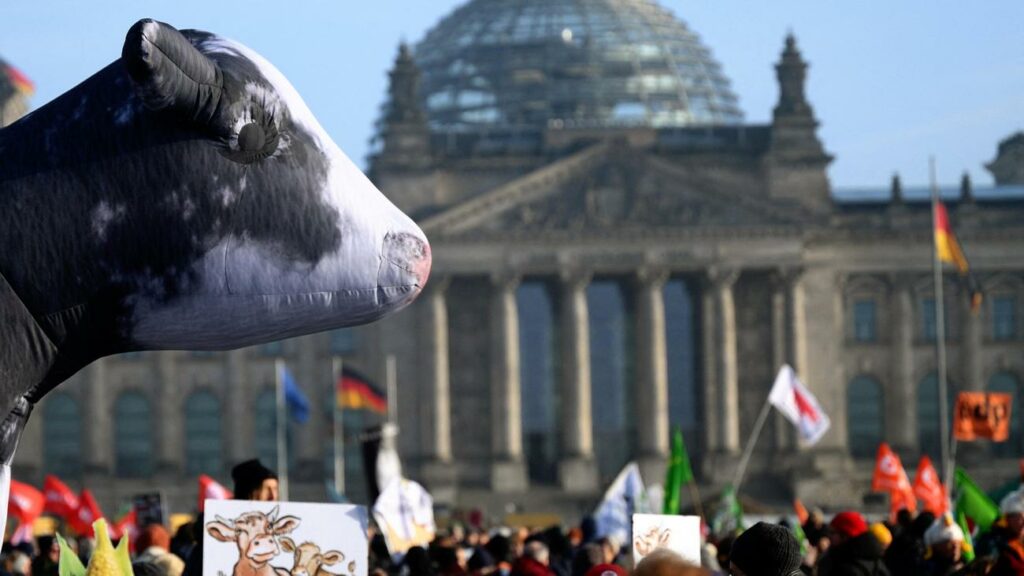 Agrarprotest: Landwirte fordern bei Großdemonstration mehr politische Unterstützung