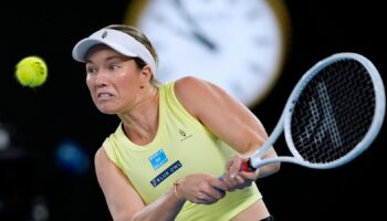 Danielle Collins during her third-round match against Madison Keys. Pic: AP