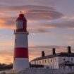 Lenticular clouds spotted over a lighthouse in the north east of England. Pic: AP