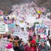 Thousands of left-wing demonstrators descend on Washington to protest Trump inauguration