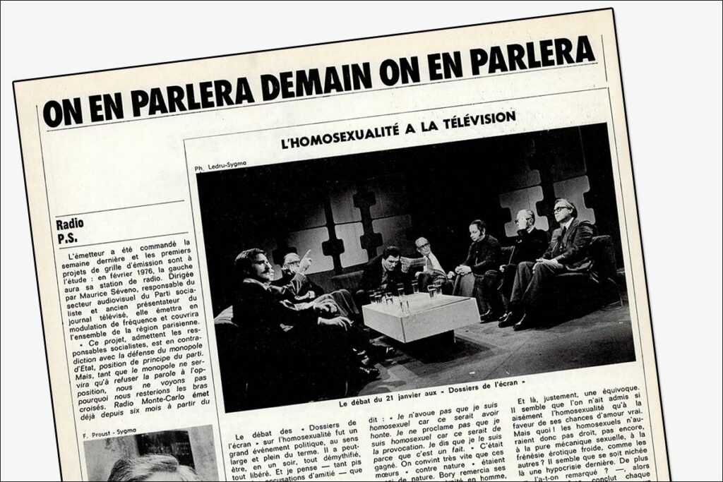 L’homosexualité à la télévision, « un événement politique », il y a 50 ans dans « le Nouvel Obs »