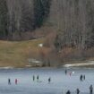 Ain : le lac Genin devient une patinoire naturelle