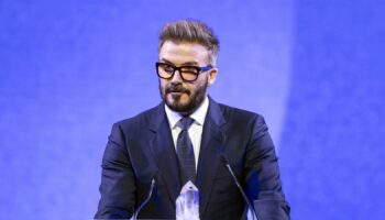 David Beckham says 'girls are held back' in awards speech