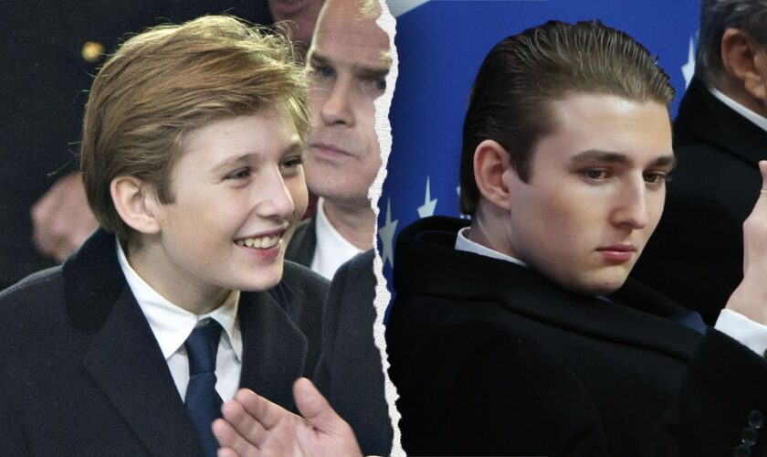 Barron Trump is all grown up: A look at the first son's transformation from 2017 to 2025