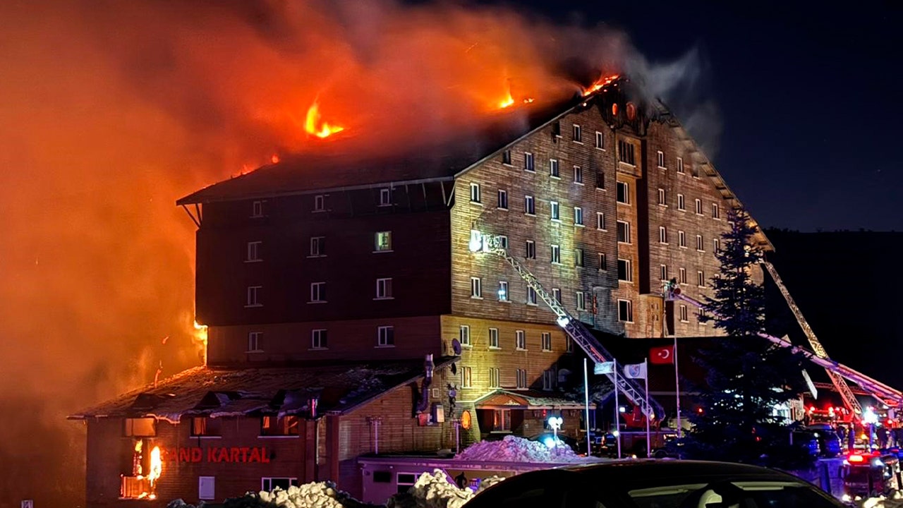 66 dead after fire erupts at popular ski hotel in Turkey