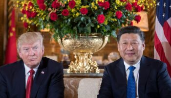 Donald Trump et le président chinois Xi Jinping en Floride le 6 avril 2017