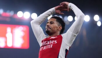 Mikel Arteta hopeful William Saliba will be fit in time for Man City clash