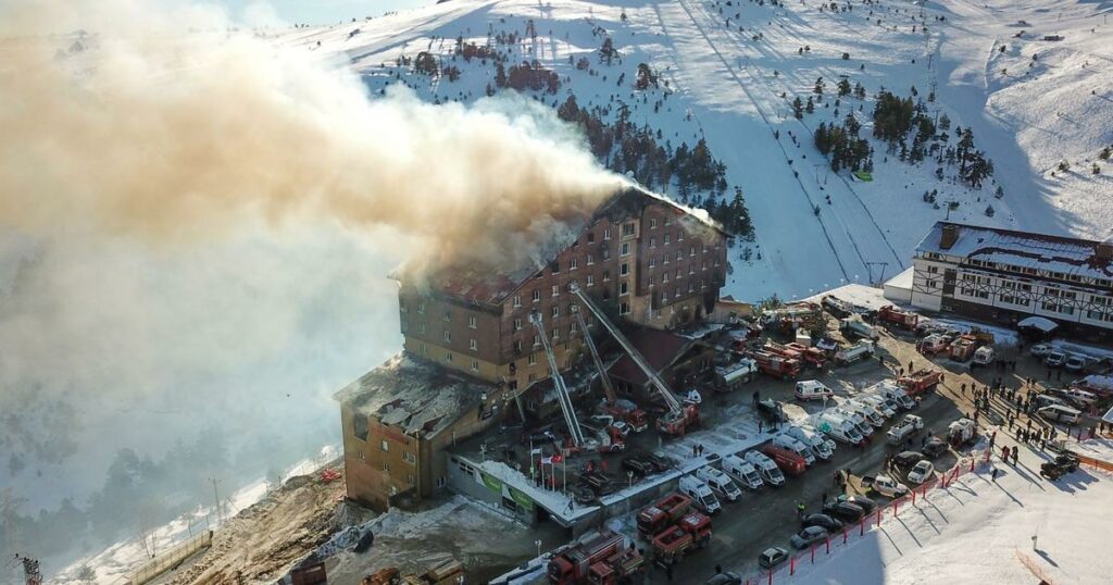 Turquie : 66 morts dans l’incendie d’un hôtel dans une station de ski