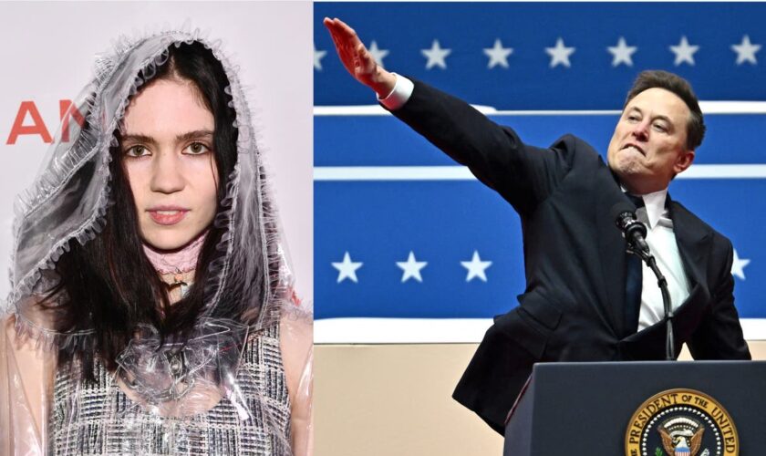 Grimes says she’s ‘happy to denounce Nazi-ism’ after ex Elon Musk’s salute controversy