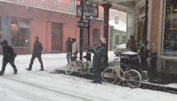 États-Unis : la Nouvelle-Orléans, frappée par une rare tempête de neige, est méconnaissable